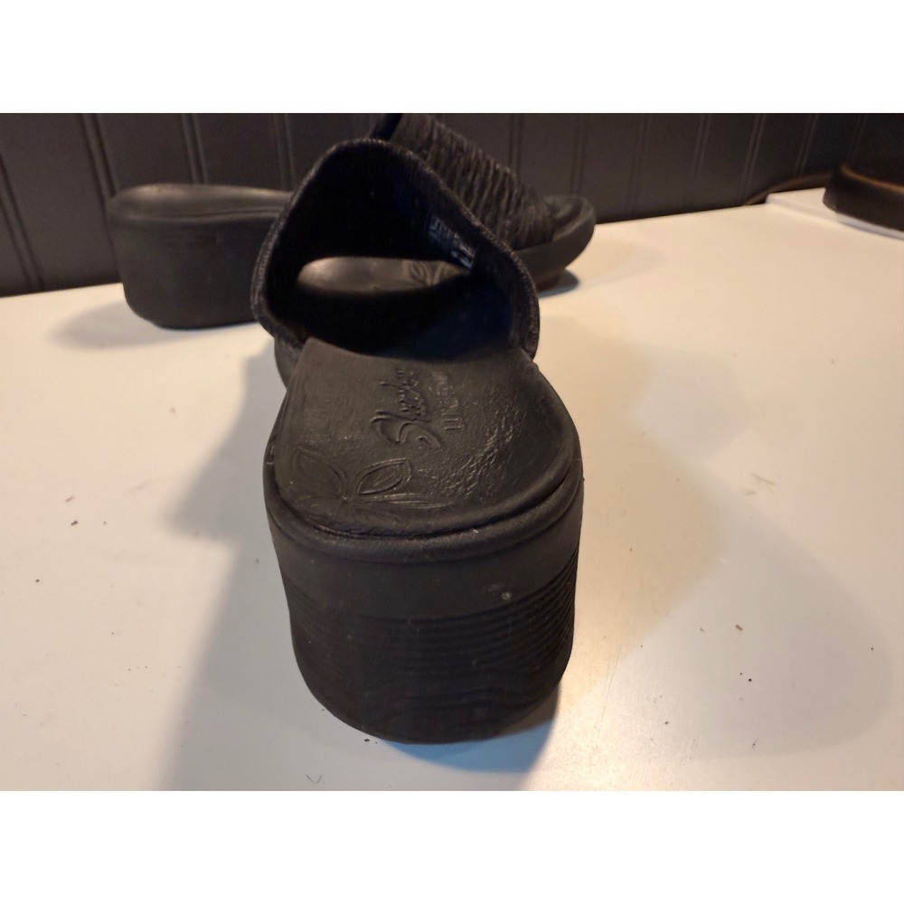 Skechers Luxe Foam Black Marl Knit Wedge Slide Sandals 16327 Womens Size 8 - Picture 10 of 13